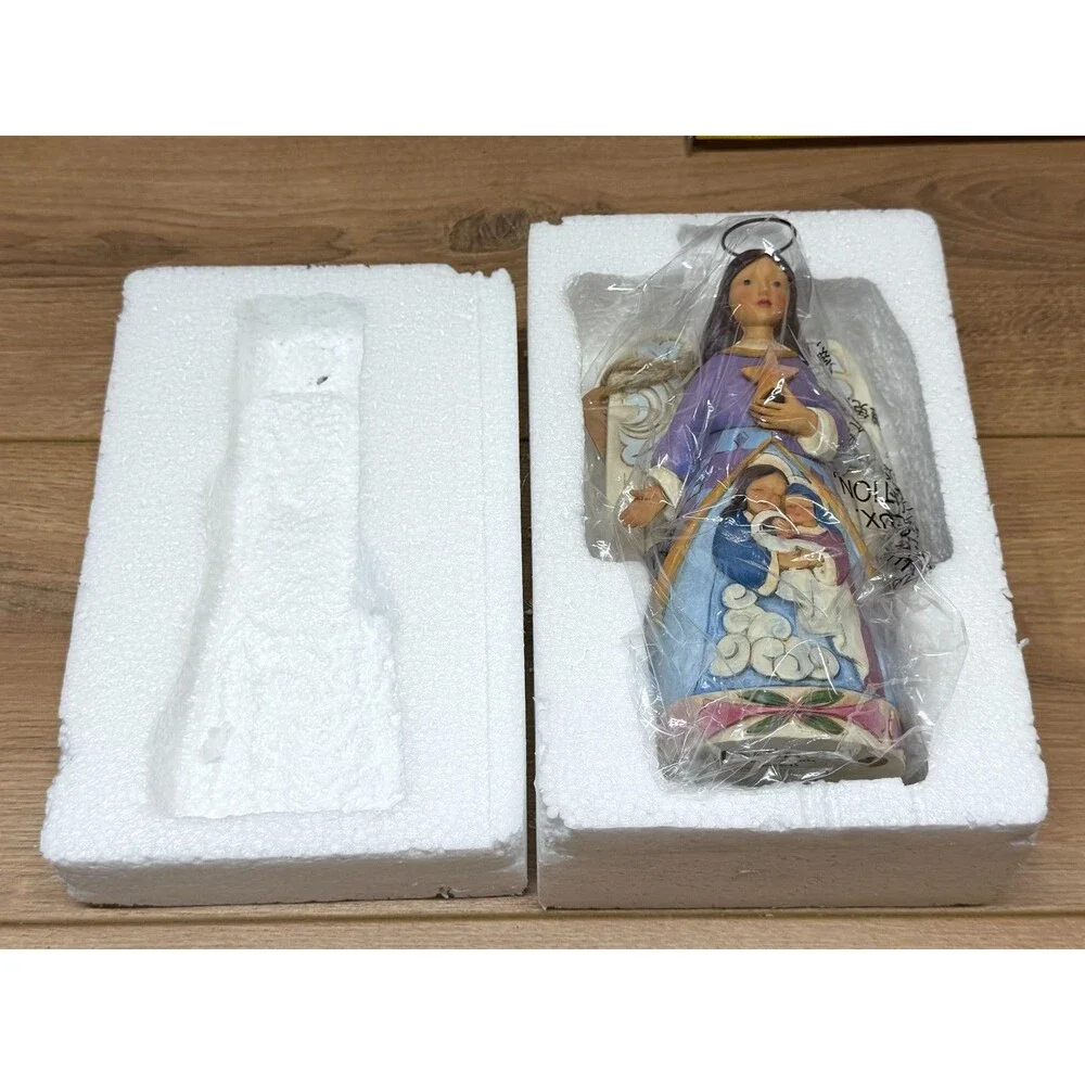 Jim Shore Heartwood Creek Starlit Serenity Angel Nativity Resin Figurine